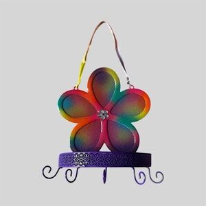 Girl’s Colorful Floral Hanging Jewelry Storage